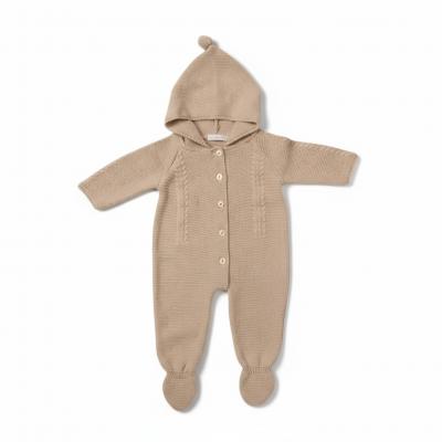 JF10-1216-T  Taupe Cable Knit All In One  (Nb-6m)