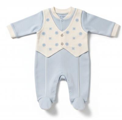 JF2120-6217B  Faux Waistcoat All In One  (0-6m)