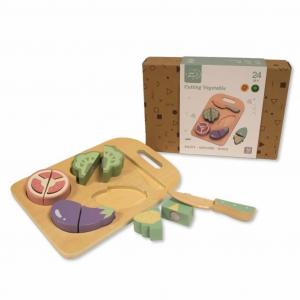 JF24-0005  Wooden Vegetable Set 