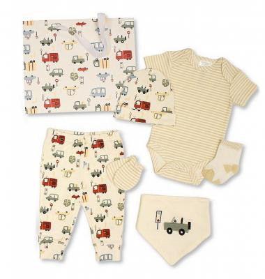 JF25-1367  Transport 8 Piece Layette Set & Bag  (0-6m)