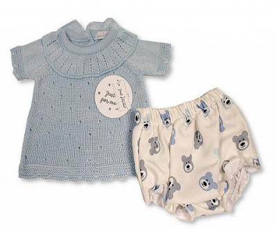 JFLBW20-662-S  Teddy Knit Two Piece (3-8lbs)