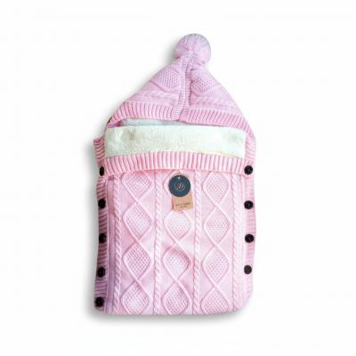 JK1116P  Pink  Knit Swaddle 