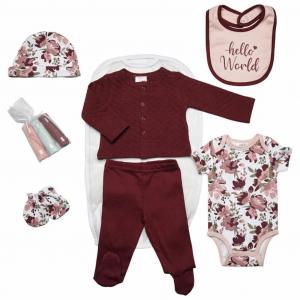 JT9374  "Hello World" 9 Piece Layette Set  (0-3 months)