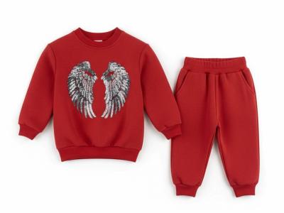 KC3036-R  Red Angel Wings Coordinating Set  (6-24 months)