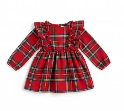 KC5114R  Tartan Frill Dress  (0-24 months)