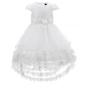 KCL8906-W  White lace dress  (6-24 months)