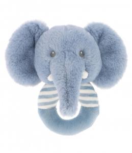 KTSE2081  KeelEco 14cm Ezra Elephant Ring Rattle  (100% Recycled)