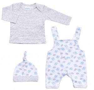 JTLBW_9788   "Elephant" Dungaree Set  (3-8lbs)