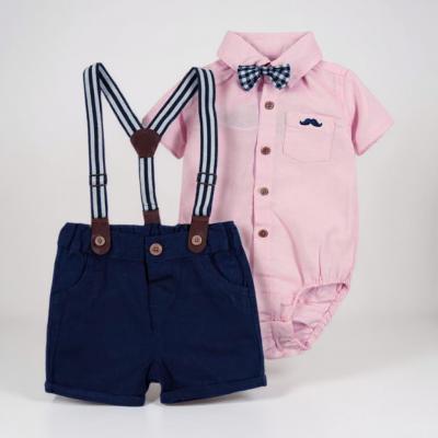 LGB03930  Shirt Set with Braces  (3-18 months)