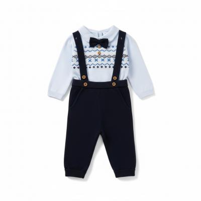 LGE07664n  Dungaree Knit set (0-12 months)