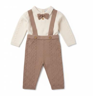 LGE07665  Dungaree Knit set (0-12 months)
