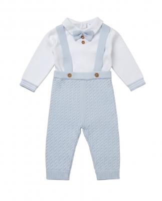 LGE07667S  Dungaree Knit set (0-12 months)