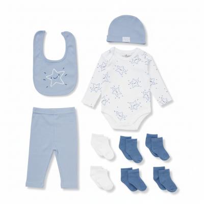 LJE08373-B  "Star" 10 Piece Gift Set  (Newborn-6 months)