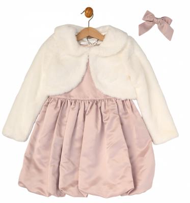 LMG11217P  Puffball Dress and Jacket Set  (3-5 Years)