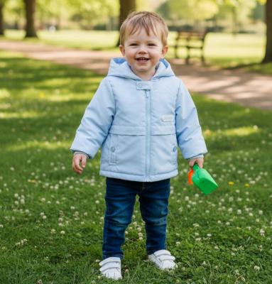 MB5608S  Spring Summer Weight Blue Padded Coat  (3-9 months)