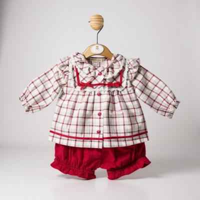 MB6077R   Warm Lined Baby Cord Bloomer Set  (3-9 months)