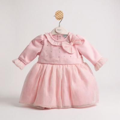 MB6776  Bow and sparkle Dress  (3-9 months)
