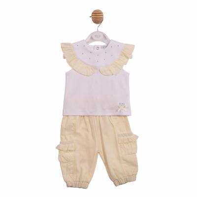 MB7110B  Diamante and Frilled Trouser Set  (3-5 years)