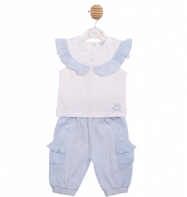 MB7123B  Diamante and Frilled Trouser Set  (3-5 years)