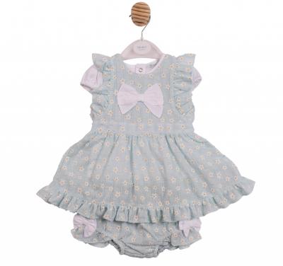 MB7251A  Floral Cross Back 3 Piece Sun Set  (12-24 months)