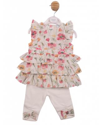 MB7260B  Poppy Broderie Tiered Leggings  Set   (3-5 years)