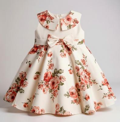 MEVD0169A-W  "Roses" Dress  (0-36 months)