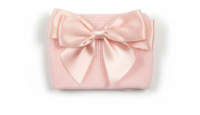 ML0503-0626p  Pink Wide Warm Knitted Headband with Bow 