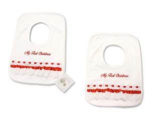 ML104-838  "My First Christmas" Bib 