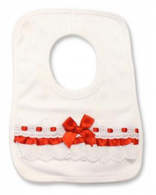ML104-839R  "Lace and Bow" Bib 