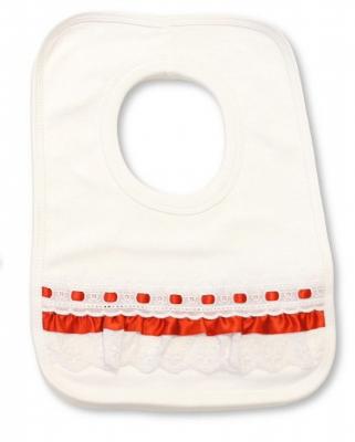 ML104-840R  "Lace and Ribbon" Bib 