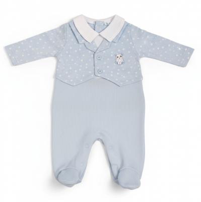 ML2020-2563S  "Bear and Stars" All In One  (NB-6 months)