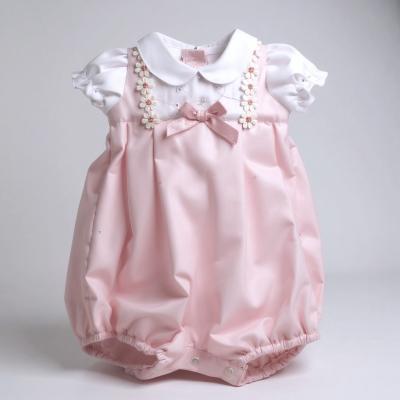 ML2120-6153  "Daisy and Bow" Romper  (Nb-6 months)