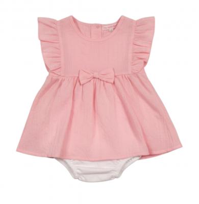 ML2120-6301P  "Bow" Dress Set  (Newborn - 6 months)