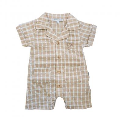 ML2120-6309T  Checked Romper  (NB-6 months)