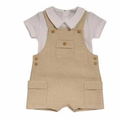 ML2120-6334T  Short Dungaree Set  (NB-6 months)
