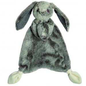 MM41750M  Silky Grey Bunny Lovey Comforter 