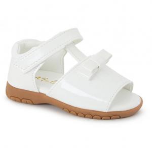 MeAmandaW-B  White Bow Sandal Pack of 12  (EU 26-30)