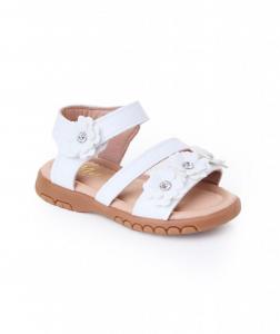 MeArabellaW-B  White Flower Sandal Pack of 12  (EU 26-30)