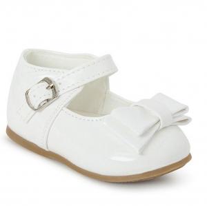 MeJemma_W  White Bow Shoes Pack of 12  (Sizes 3-8)