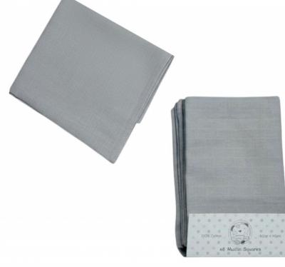 NT0503-0530-G Grey Muslin Square (6 Pack)