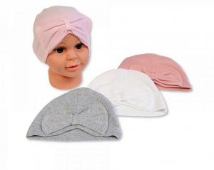 NT0503-0609   Baby Hat with Bow  (choose colour)