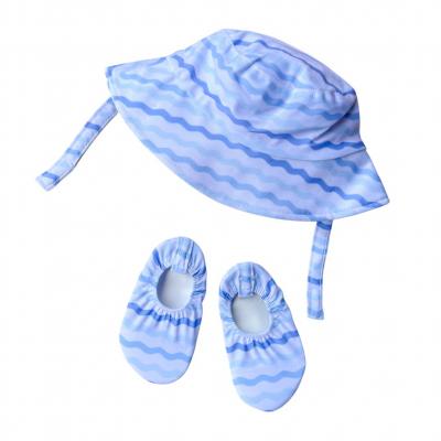 NT0503-638S "Waves" Sun Hat and Non-slip Shoes Set (0-18m)