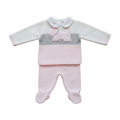 NT10-1183P  Knitted "Dog" Set  (Nb-9 months)
