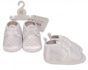 NT116-820W White Christening shoes (0-18months)