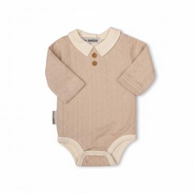 NT2020-2527T  Taupe Knitted Romper  (NB-6m)