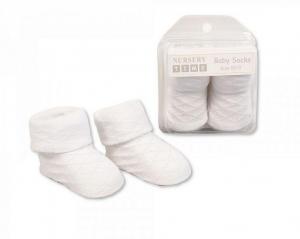 NT2114W  White Diamond Boxed Sock  (00-0)