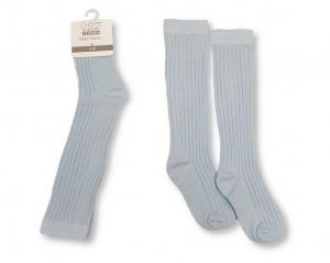 NT61-2243S  Sky Ribbed 3/4 Length Socks  (Choose Size 0-8)