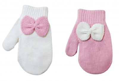 PB6174-9  Bow Mittens  (Baby)