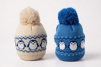 PB6259 Fully Lined Pom Pom Penguin Hat (6-18months)