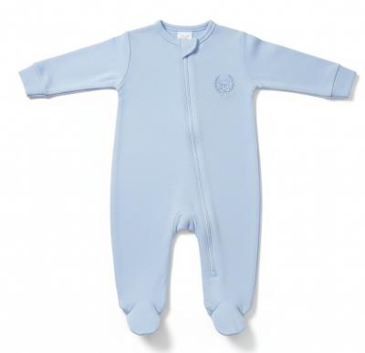 PX0420S  SKY BLUE Bear Zipped Bear Sleepsuit  (NB - 9 months)